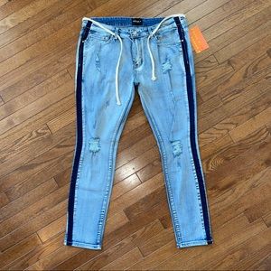 Side Stripe Jeans New W/ Tags